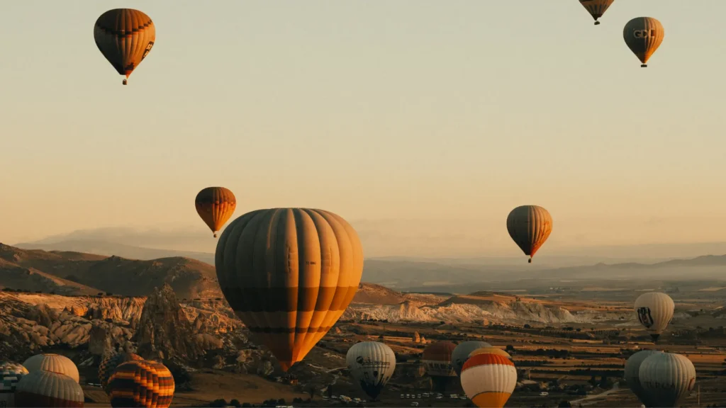 Tourists on a hot air balloon ride. Adventure Activities in Kenya Thrills in the Wild