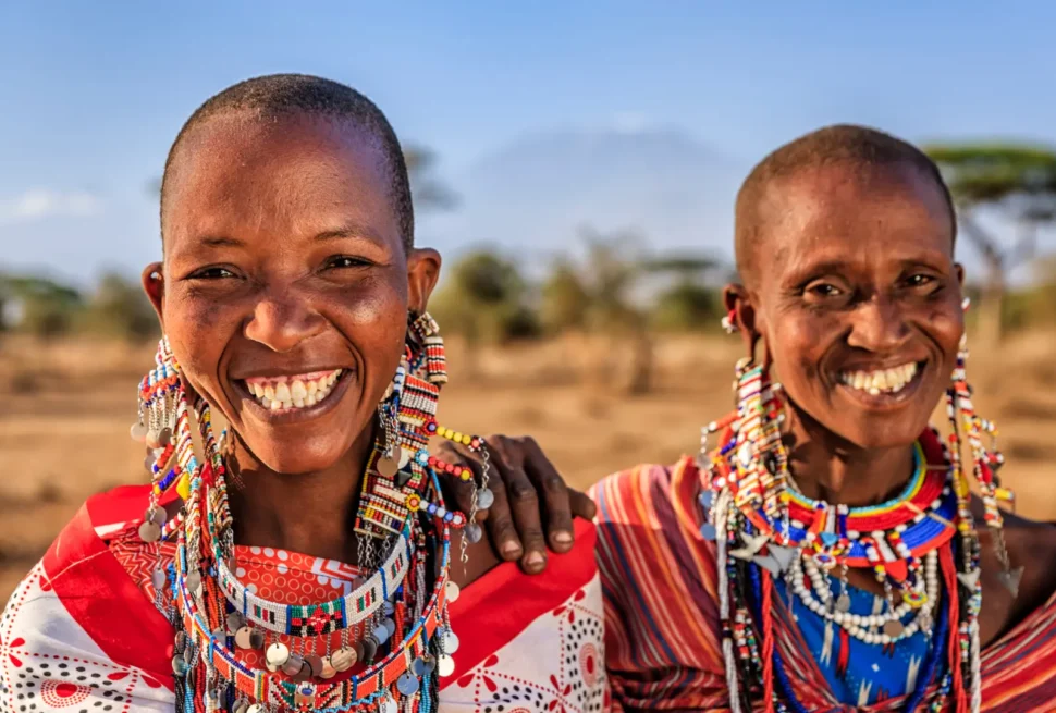 A picture of Maasai people smiling. Cultural Experiences in Kenya Beyond Safaris