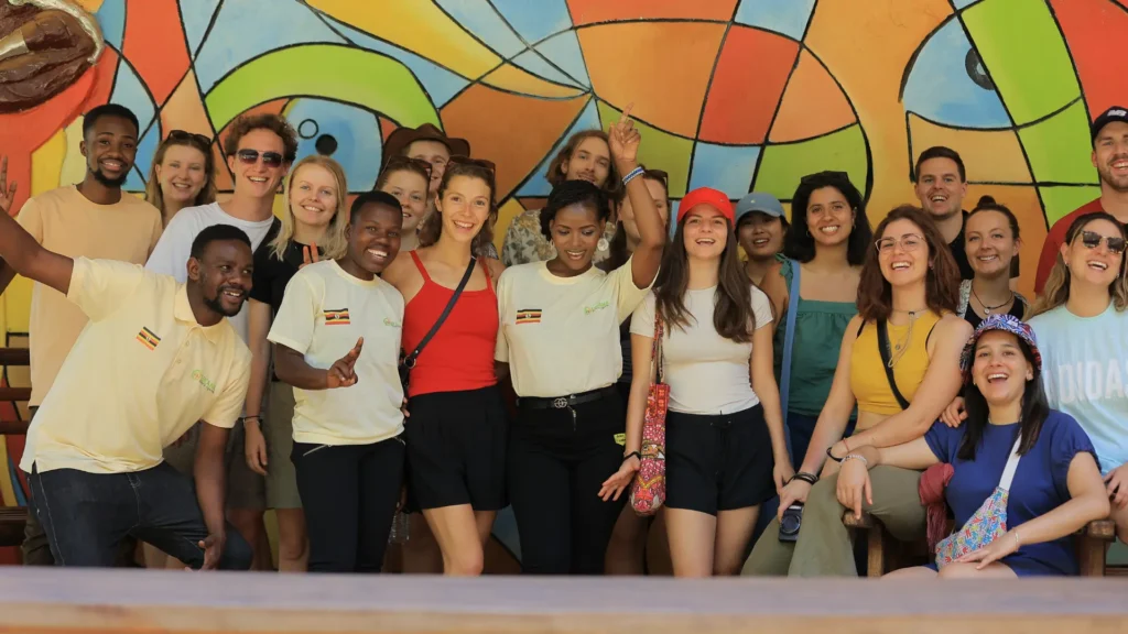 Group picture of Likana Safaris team with tourists